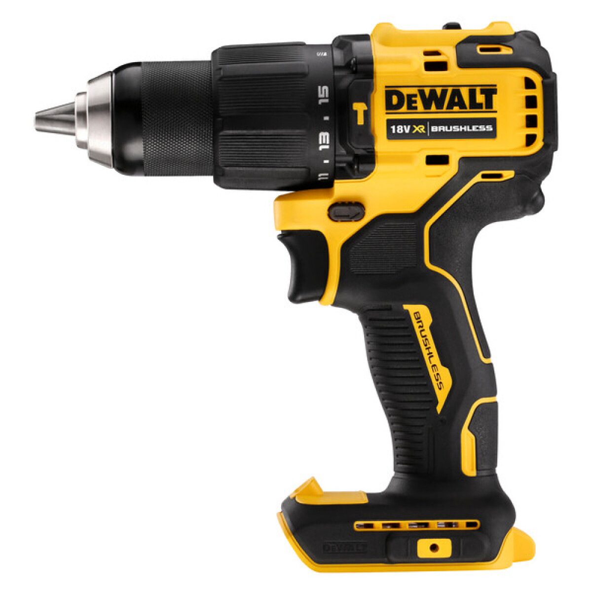 Аккумуляторная дрель-шуруповерт DeWalt DCD709N ударная (без акк, без з/у) — Фото 1