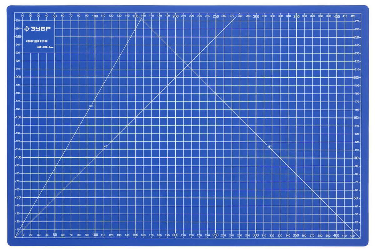 ЗУБР 450 х 300 х 3 мм, непрорезаемый коврик (09902) — Фото 1